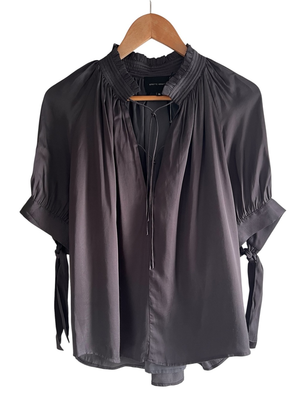 Brigitte Herskind Gajol blouse in Thunder Grey size 36 like new condition